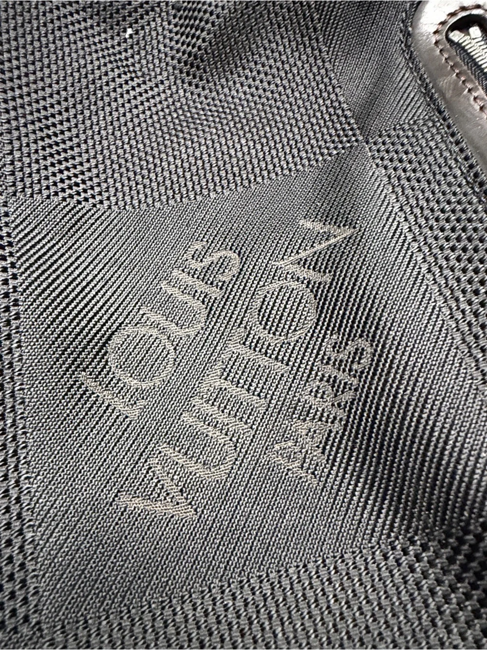 Louis Vuitton Black Mesh Messenger Crossbody Bag